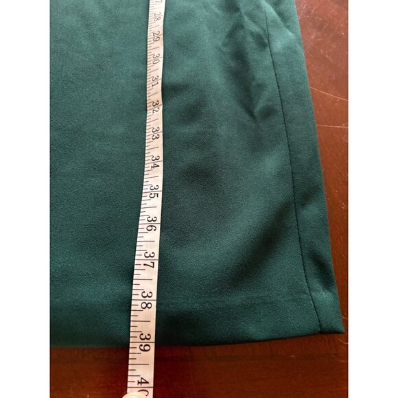 Calvin Klein NWT Puff Sleeve Midi Sheath Career Cocktail Dress Dark Green Size 8 - Picture 12 of 12